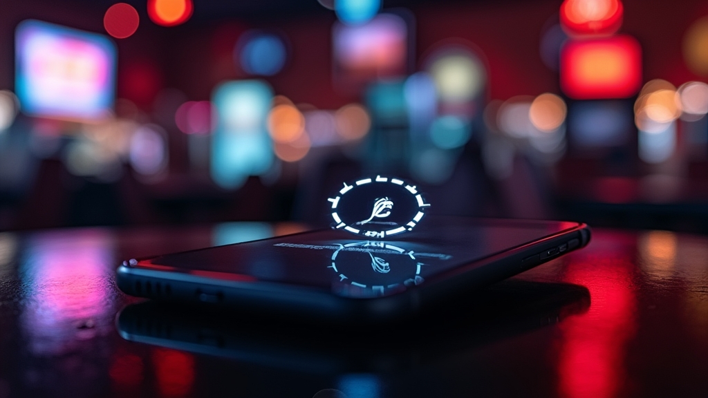 Phone showing a loading error while using a casino app