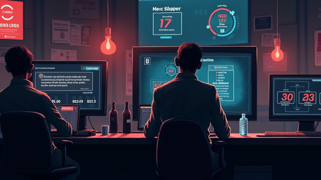 Payment limit meters and error alerts beside casino cashier icons.
